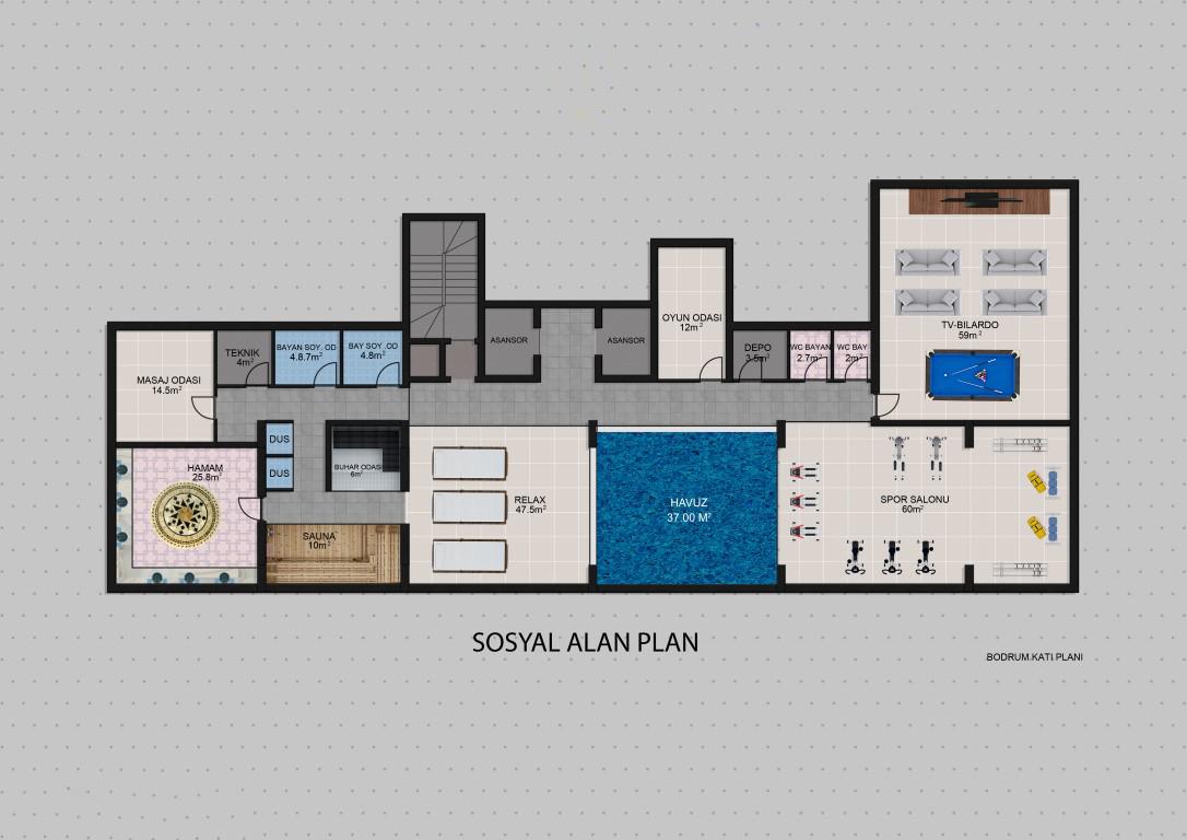 Modern project in Turkey at the construction stage, in the district of Pajallar, Alanya - Umbrella Group - Photo 29
