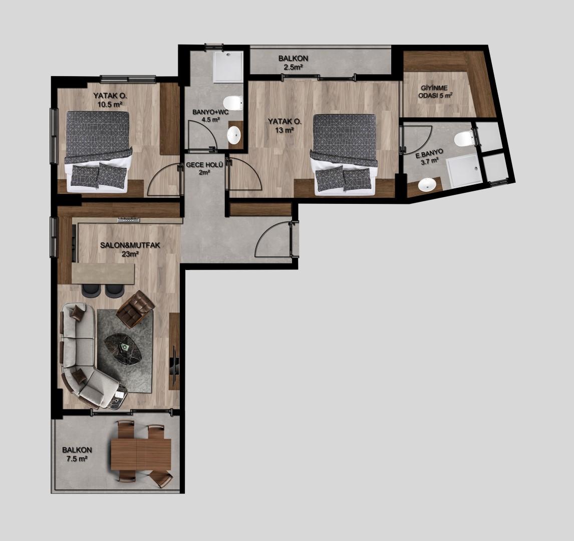 New residential complex with spacious apartments in Mersin, Erdemli - Umbrella Group - Photo 25