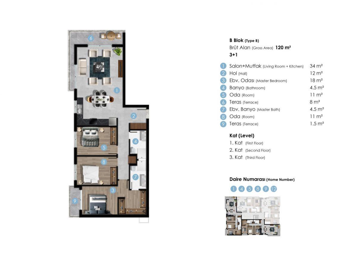 New residential complex in Northern Cyprus with spacious layout - Umbrella Group - Photo 24