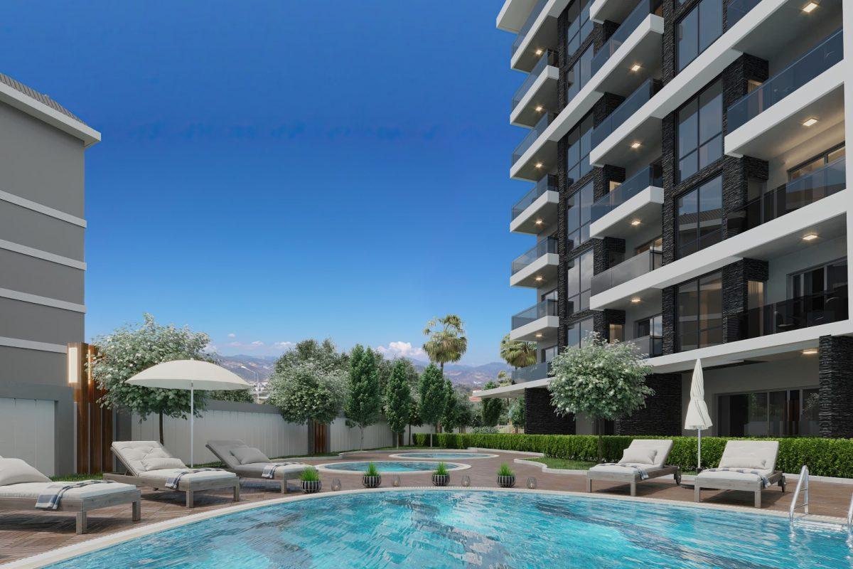New residential complex in Turkey next to the pine forest in the area of Avsallar, Alanya (Plans 1+1, 2+1, 3+1) - Umbrella Group - Photo 11