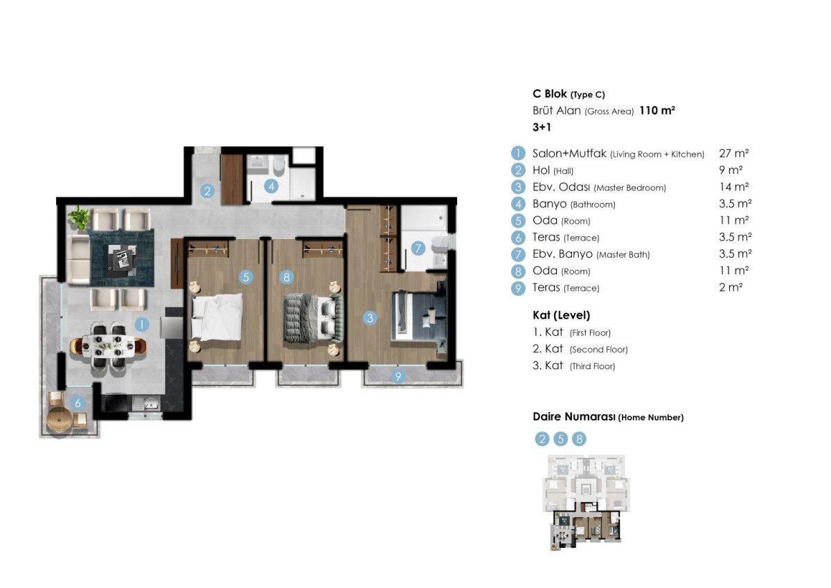 New residential complex in Northern Cyprus with spacious layout - Umbrella Group - Photo 21
