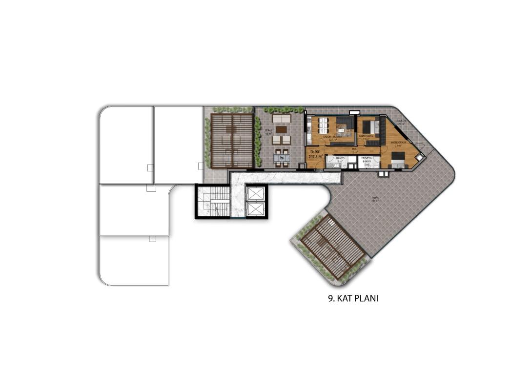 Modern style apartment complex with commercial premises in Northern Cyprus - Umbrella Group - Photo 22