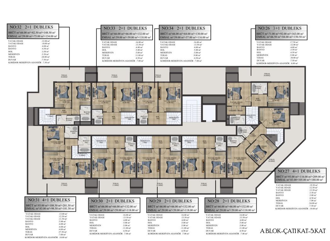 Spacious penthouse in a new complex in Avsallar, 300 m to the sea - Umbrella Group - Photo 25