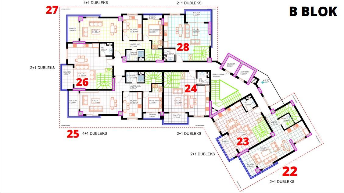 Modern residential complex under construction in Oba district - Umbrella Group - Photo 22
