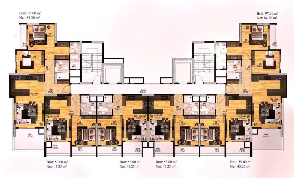 New residential complex near the sea in Mersin - Umbrella Group - Photo 12