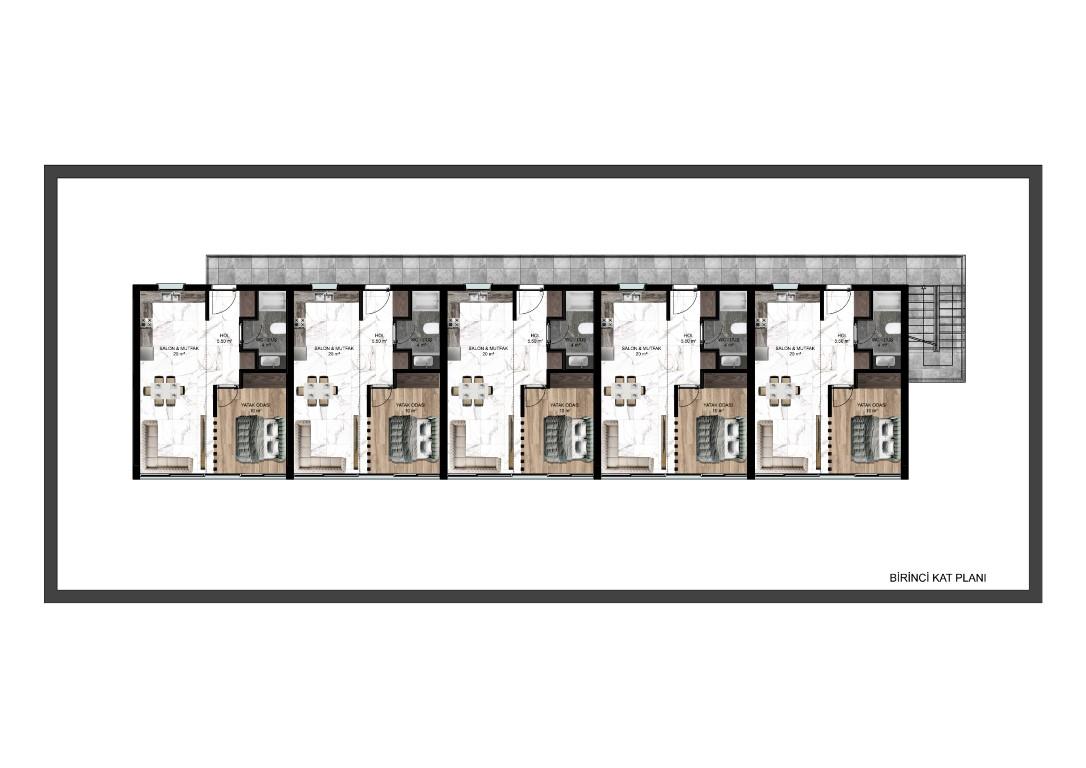 New project with spacious 1+1 and 2+1 apartments in Girna, Cyprus - Umbrella Group - Photo 37