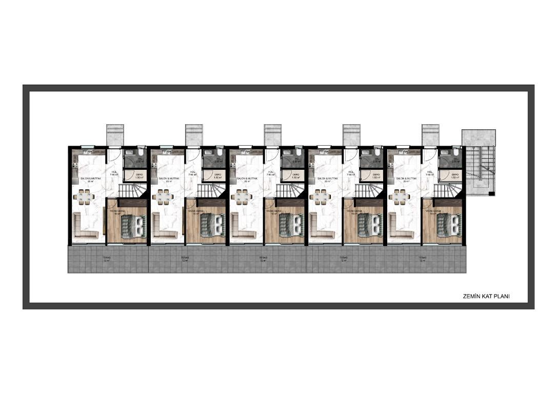 New project with spacious 1+1 and 2+1 apartments in Girna, Cyprus - Umbrella Group - Photo 38