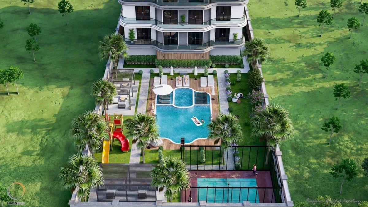 New cozy residential complex in Turkey, 200 meters from the sea in the area of Kestel - Umbrella Group - Photo 3