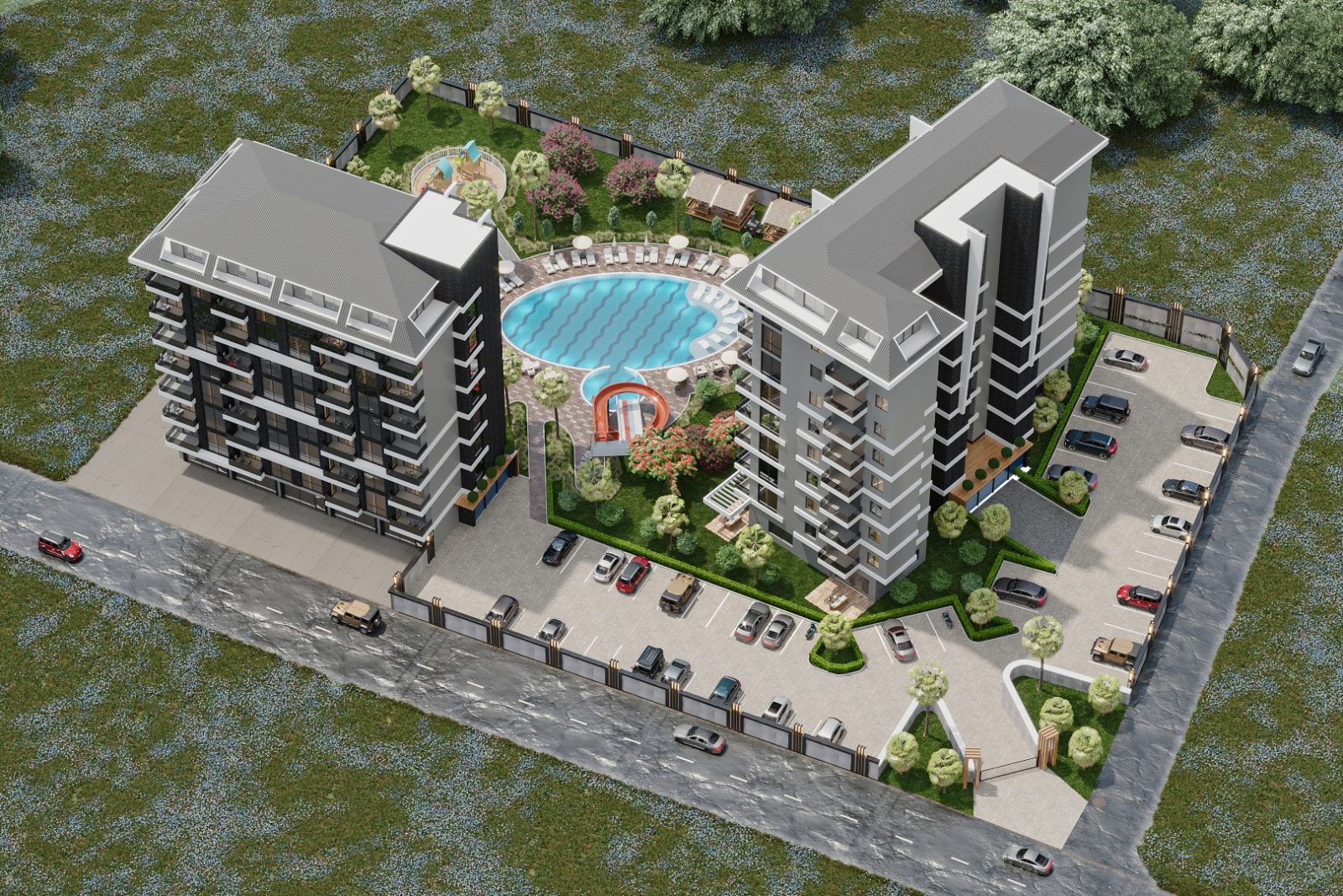 Modern project in Turkey at the construction stage, in the district of Pajallar, Alanya - Umbrella Group - Photo 10