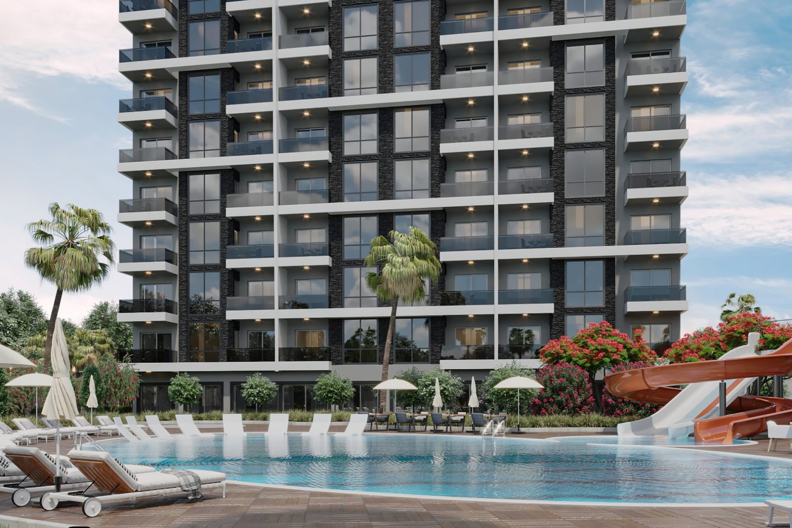 Modern project in Turkey at the construction stage, in the district of Pajallar, Alanya - Umbrella Group - Photo 9