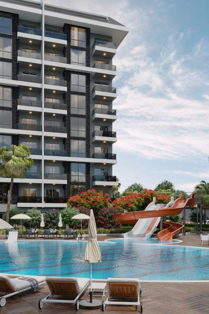 Modern project in Turkey at the construction stage, in the district of Pajallar, Alanya - Umbrella Group - Photo 7