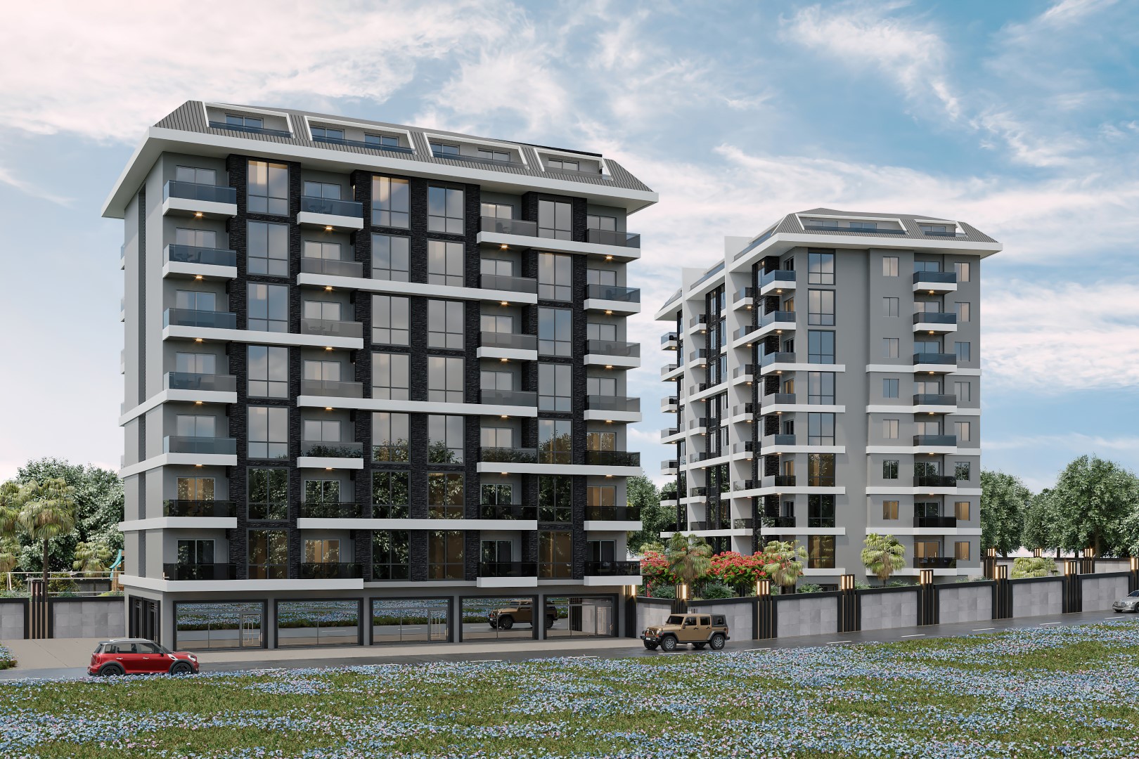 Modern project in Turkey at the construction stage, in the district of Pajallar, Alanya - Umbrella Group - Photo 2