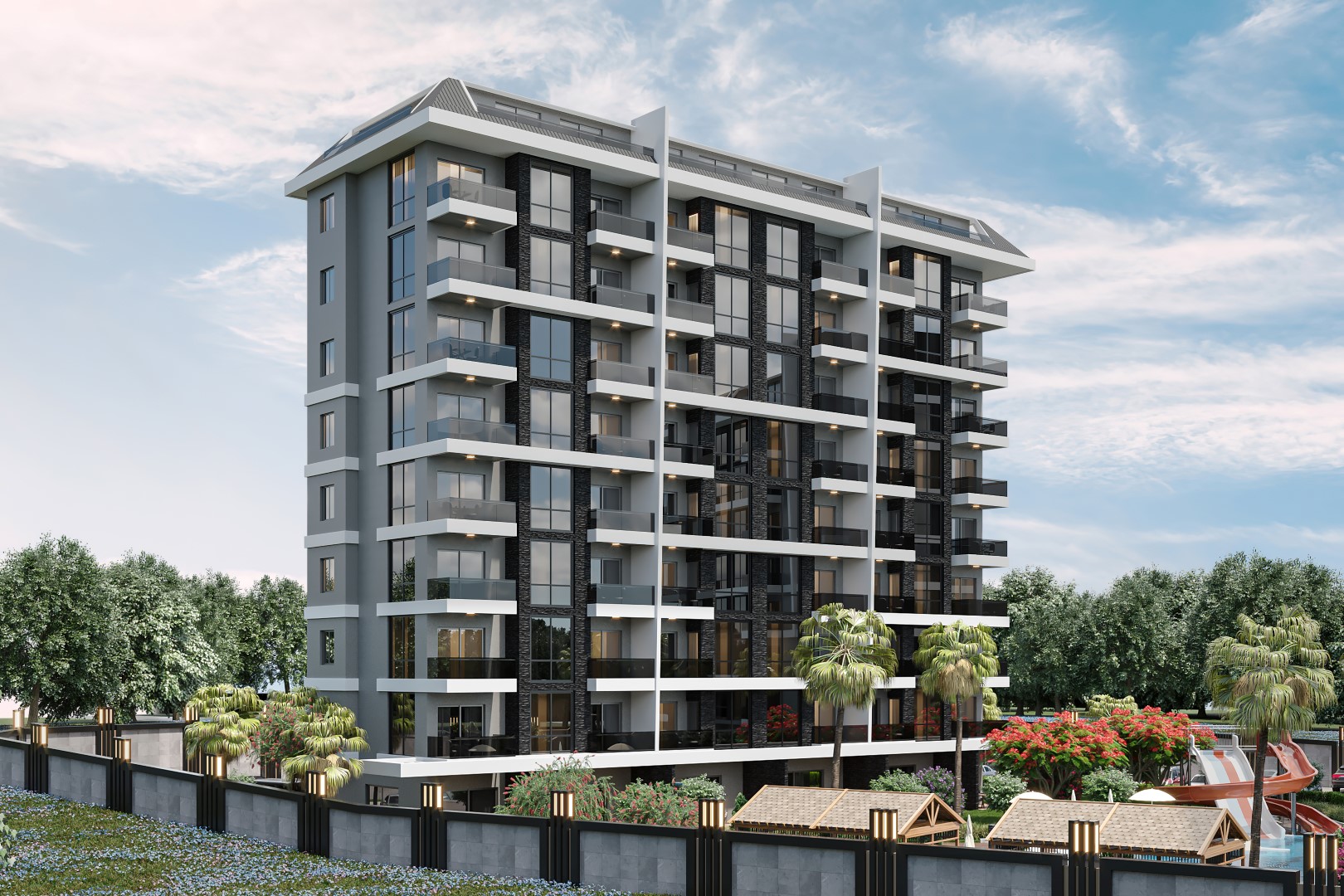 Modern project in Turkey at the construction stage, in the district of Pajallar, Alanya - Umbrella Group - Photo 5