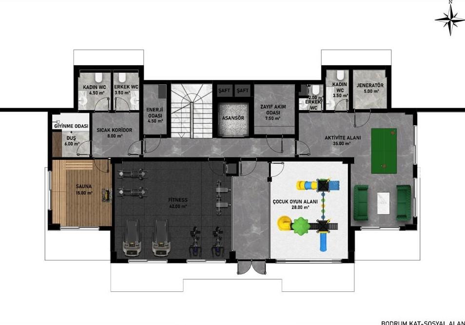 New modern project with cozy apartments near Cleopatra beach, 450 m to the center - Umbrella Group - Photo 27