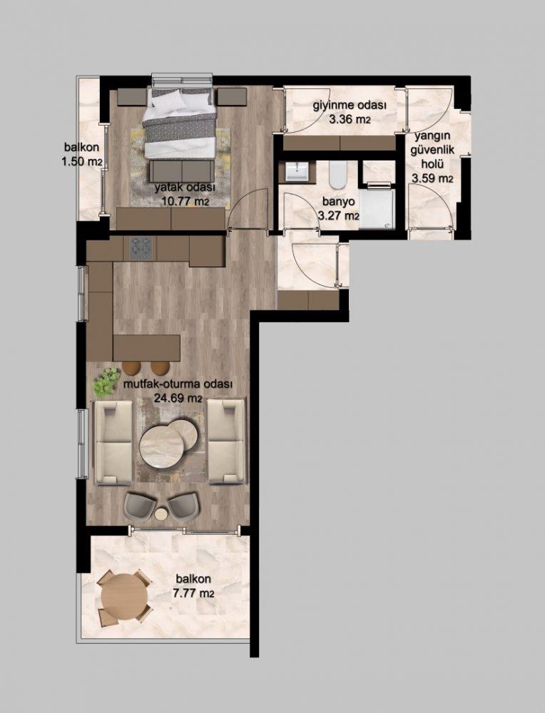 Residential complex by the sea with spacious two-bedroom apartments - Umbrella Group - Photo 6