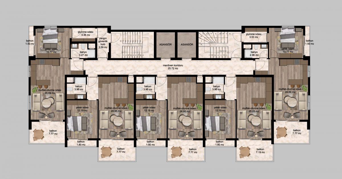 Residential complex by the sea with spacious two-bedroom apartments - Umbrella Group - Photo 5