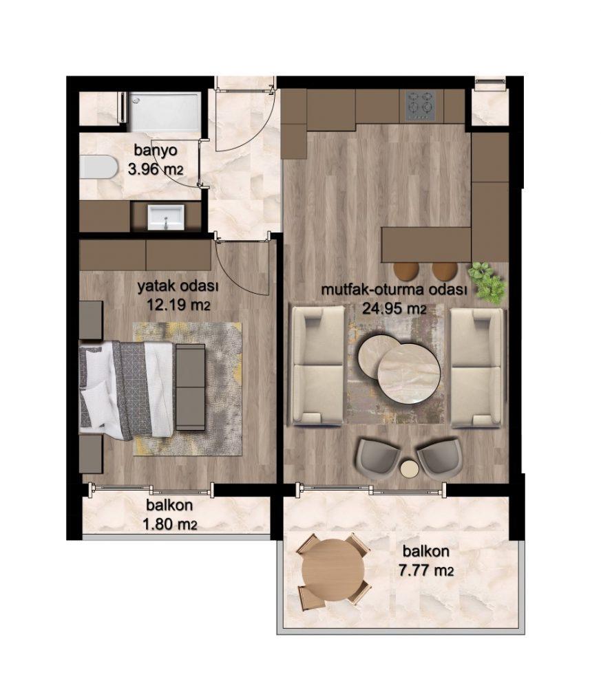 Residential complex by the sea with spacious two-bedroom apartments - Umbrella Group - Photo 7