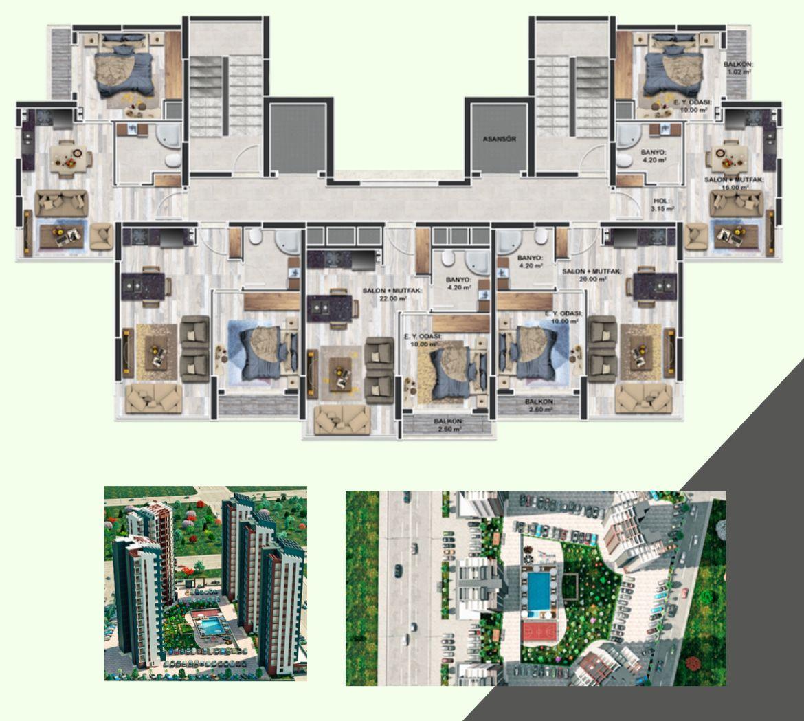 New large-scale project in Mezitli district, Mersin (1+1,2+1) - Umbrella Group - Photo 6