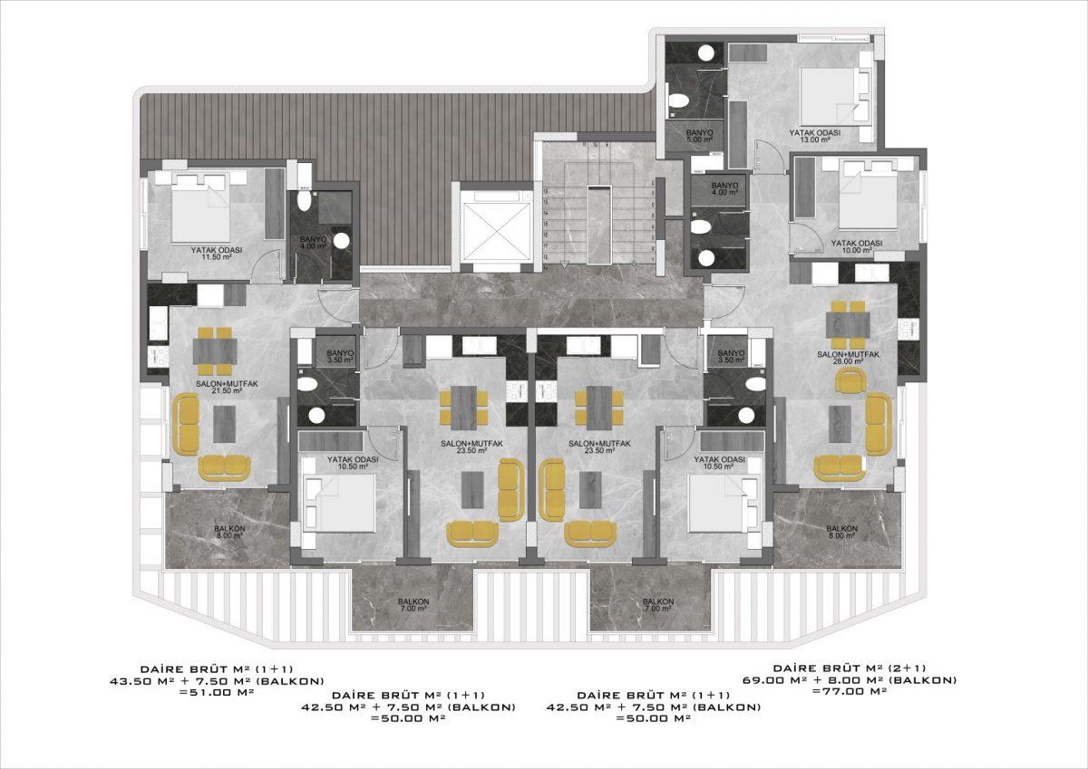 New project in Oba district with modern infrastructure - Umbrella Group - Photo 35