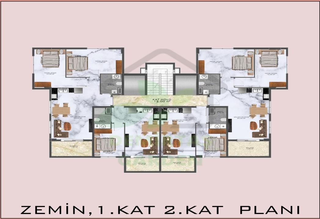 New project with apartments 1+1 in a quiet area of Demirtaş - Umbrella Group - Photo 18
