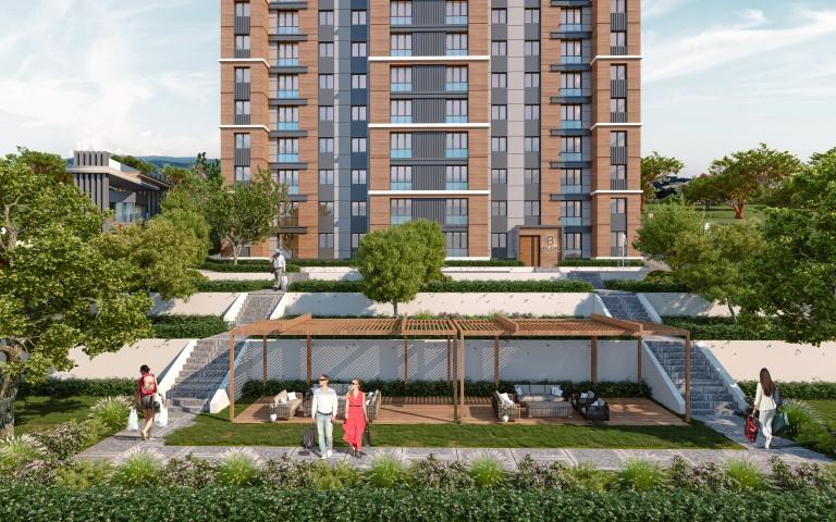 Project of a modern residential complex in Istanbul, apartments 1+1, 2+1 - Umbrella Group - Photo 4