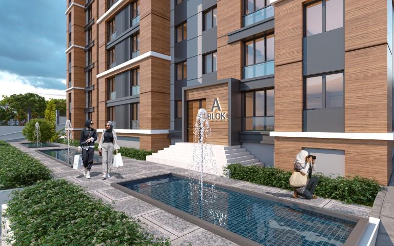 Project of a modern residential complex in Istanbul, apartments 1+1, 2+1 - Umbrella Group - Photo 6