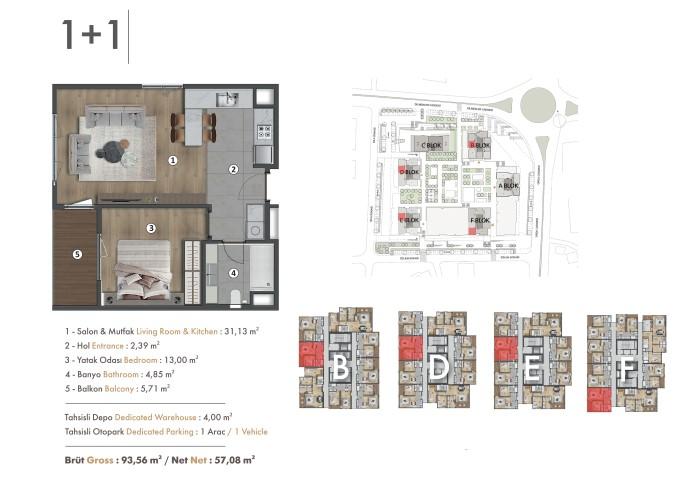 High-rise house in Istanbul, with spacious apartments of 1+1, 2+1, 3+1 - Umbrella Group - Photo 22