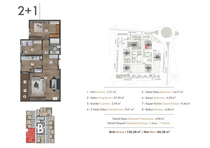 High-rise house in Istanbul, with spacious apartments of 1+1, 2+1, 3+1 - Umbrella Group - Photo 23