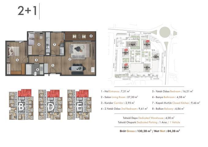 High-rise house in Istanbul, with spacious apartments of 1+1, 2+1, 3+1 - Umbrella Group - Photo 24