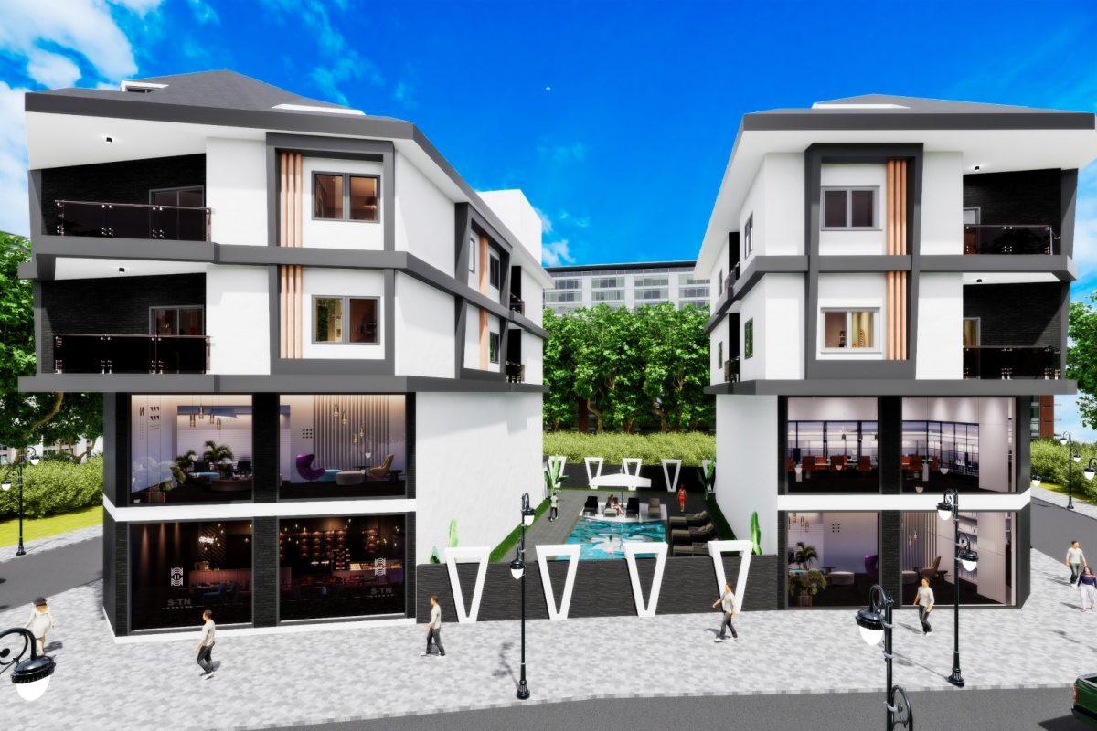 New stylish low-rise house in the area of Demirtaş (plans 1+1,2+1) - Umbrella Group