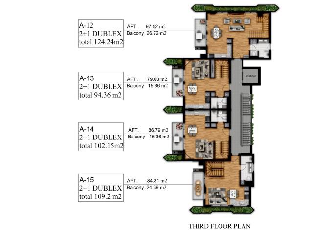 Apartments 1+1, 2+1 in Alanya, Oba district - Umbrella Group - Photo 11