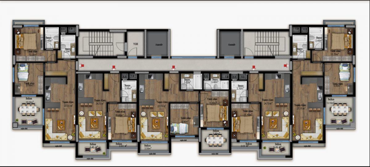 New 1+1, 2+1 residential development in Erdemley - Umbrella Group - Photo 23