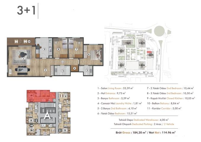 High-rise house in Istanbul, with spacious apartments of 1+1, 2+1, 3+1 - Umbrella Group - Photo 25