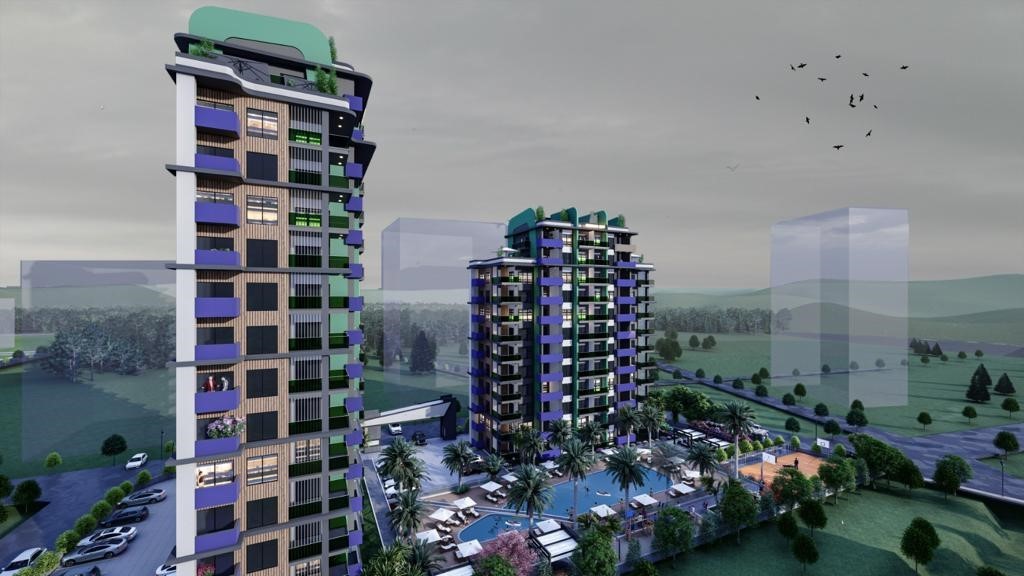 New high-rise residential complex in Mersin with 2+1 apartments - Umbrella Group - Photo 3