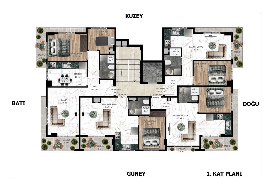 New cozy project in the center of Alanya 1200 meters from the beach of Cleopatra - Umbrella Group - Photo 19
