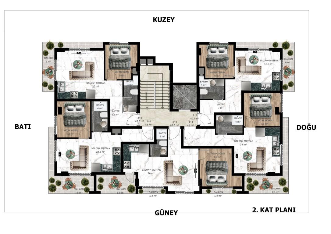 New cozy project in the center of Alanya 1200 meters from the beach of Cleopatra - Umbrella Group - Photo 20