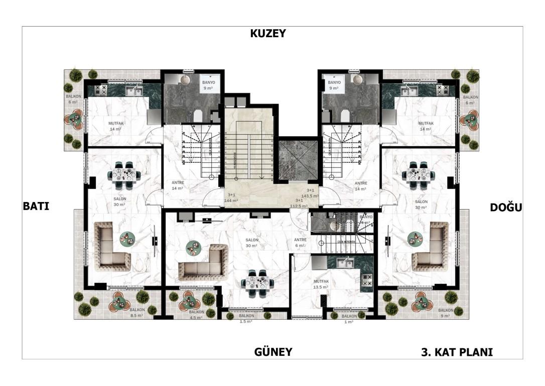 New cozy project in the center of Alanya 1200 meters from the beach of Cleopatra - Umbrella Group - Photo 21