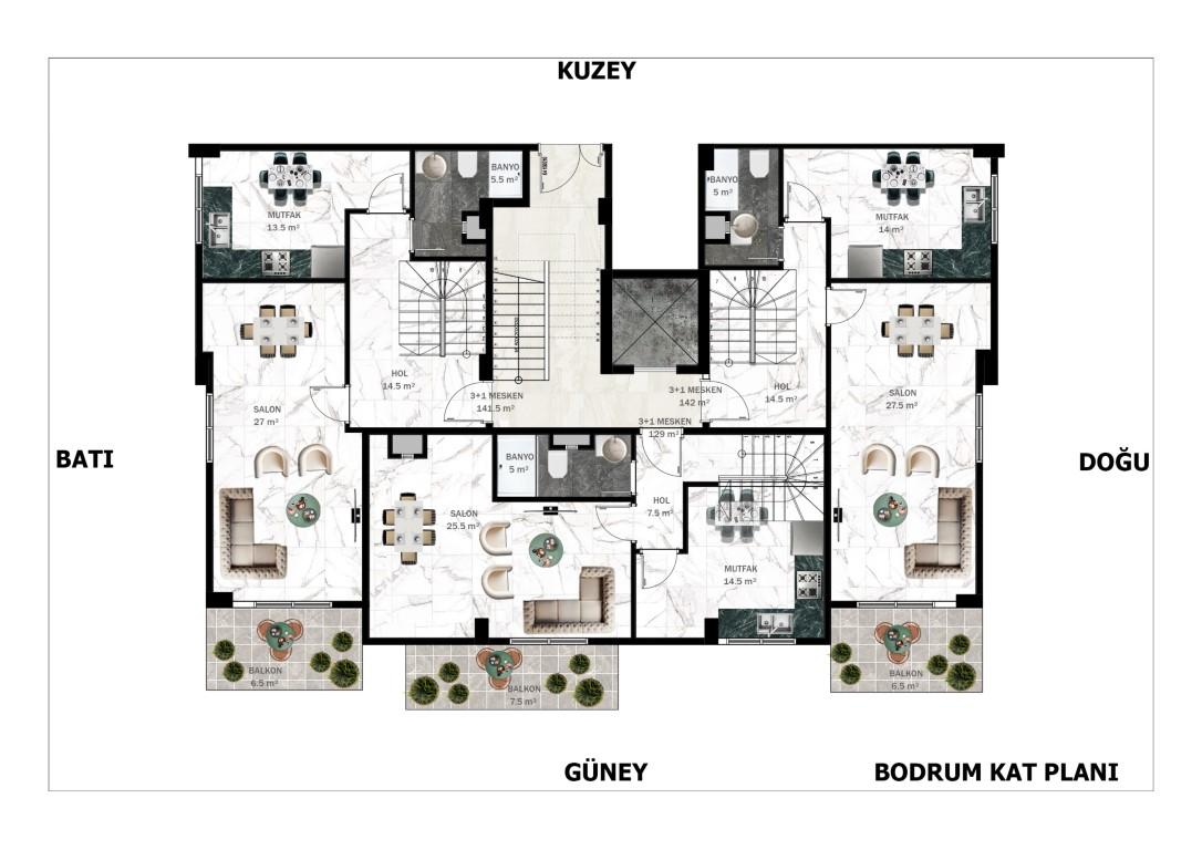 New cozy project in the center of Alanya 1200 meters from the beach of Cleopatra - Umbrella Group - Photo 17