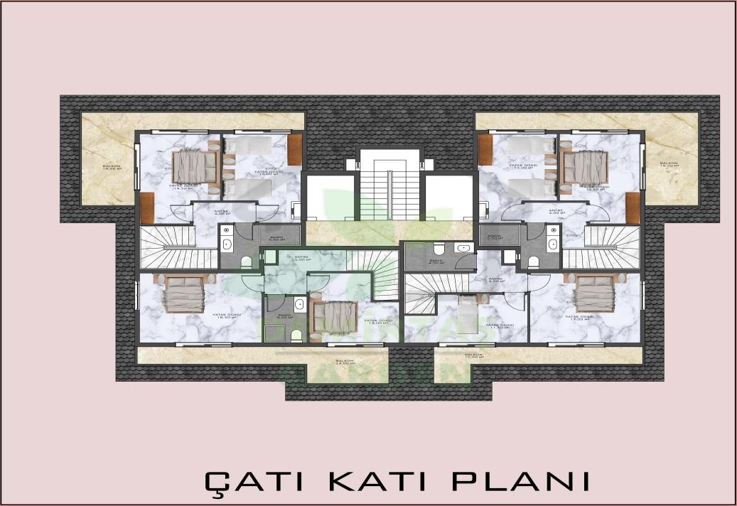 New project with apartments 1+1 in a quiet area of Demirtaş - Umbrella Group - Photo 21