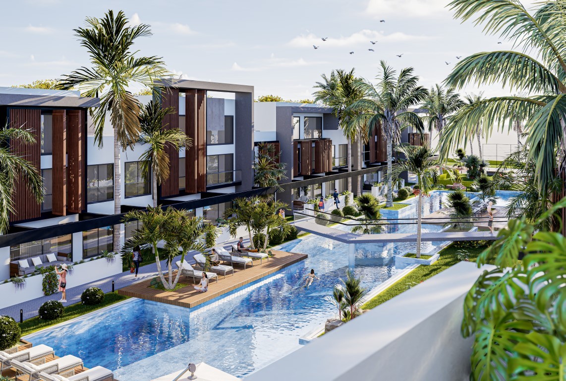 New project with loft-style apartments in northern Cyprus - Umbrella Group