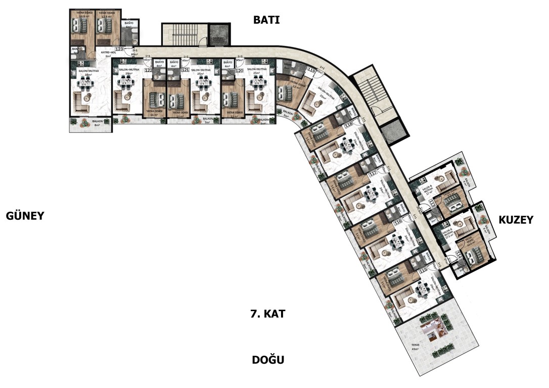New VOYAGE complex with diverse infrastructure in the city of Antalya district Altyntash - Umbrella Group - Photo 47