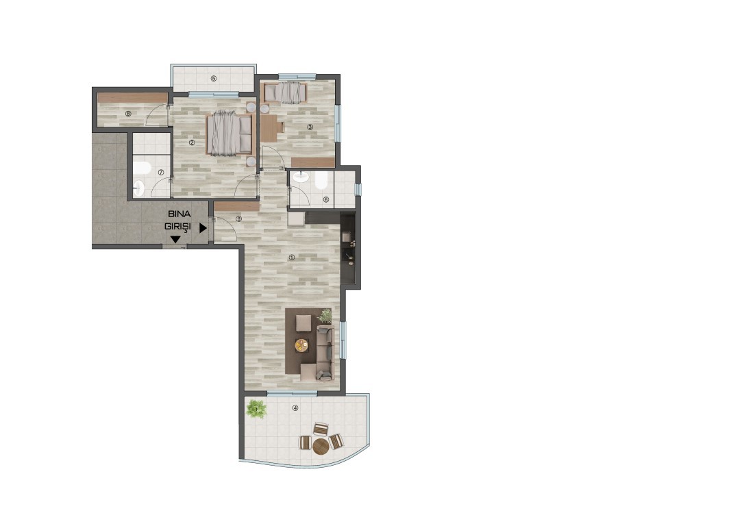 Design of a modern-style residential complex in the Arpach Bahshish district - Umbrella Group - Photo 18