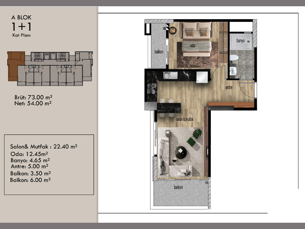 New cozy residence in the area of Arpachbakhsheesh, with apartments of 1+1 floor area of 65 m2 - Umbrella Group - Photo 13