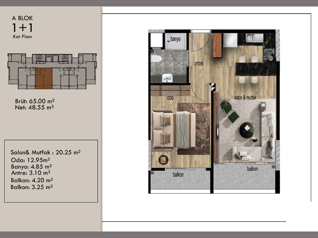 New cozy residence in the area of Arpachbakhsheesh, with apartments of 1+1 floor area of 65 m2 - Umbrella Group - Photo 12