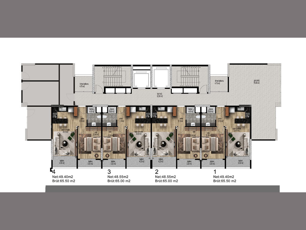 New cozy residence in the area of Arpachbakhsheesh, with apartments of 1+1 floor area of 65 m2 - Umbrella Group - Photo 11