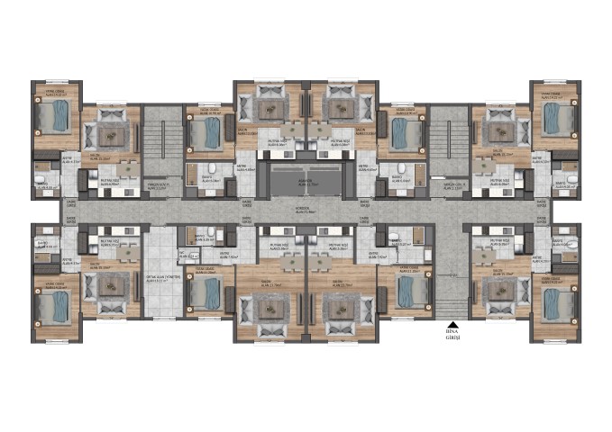 Project of a modern residential complex in Istanbul, apartments 1+1, 2+1 - Umbrella Group - Photo 20
