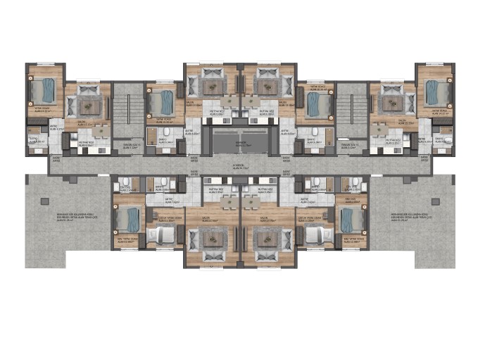 Project of a modern residential complex in Istanbul, apartments 1+1, 2+1 - Umbrella Group - Photo 18