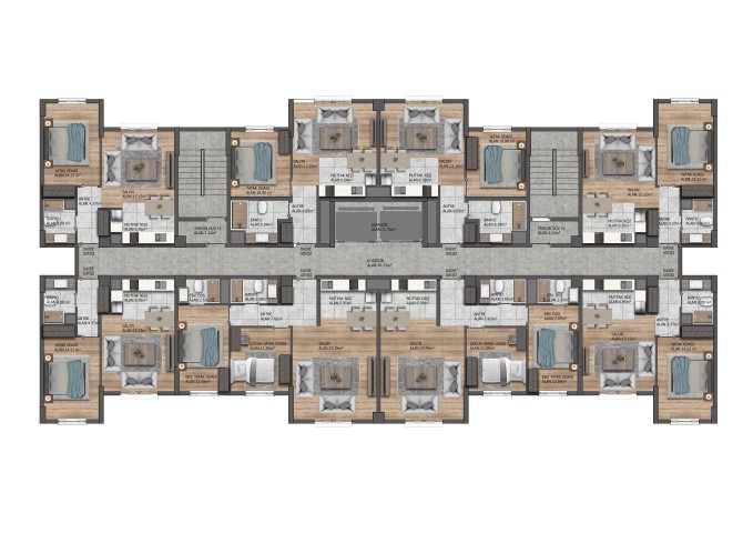 Project of a modern residential complex in Istanbul, apartments 1+1, 2+1 - Umbrella Group - Photo 19