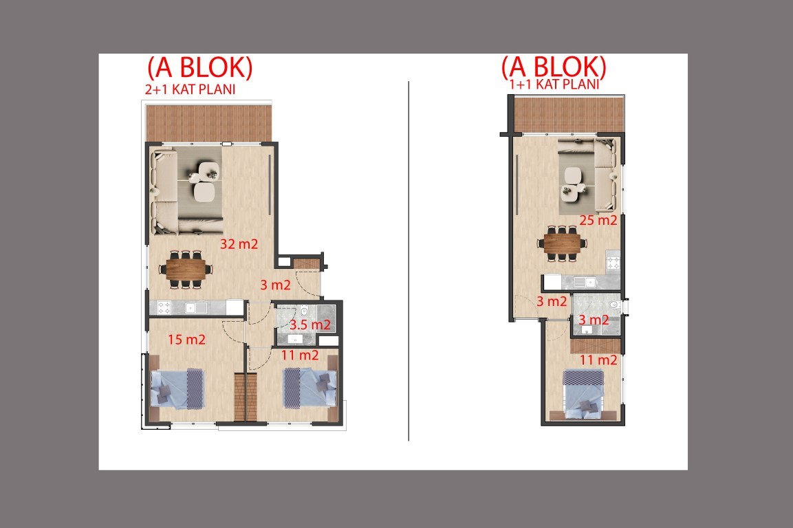New residence in Northern Cyprus in the picturesque foothills of Alsanjak, apartments 1+1, 2+1 - Umbrella Group - Photo 11