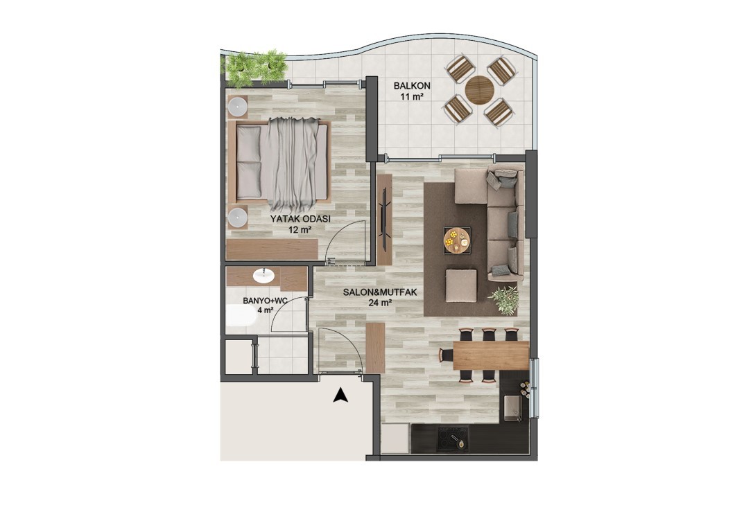 Design of a modern-style residential complex in the Arpach Bahshish district - Umbrella Group - Photo 17